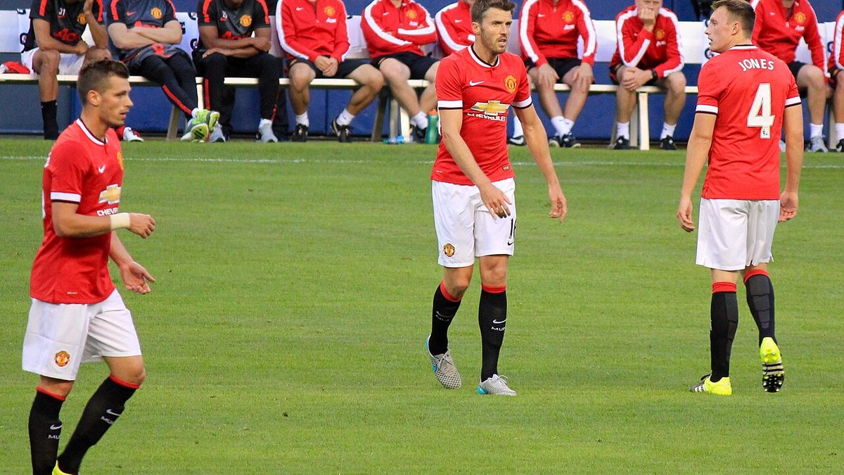Michael Carrick during his playing days with Manchester United