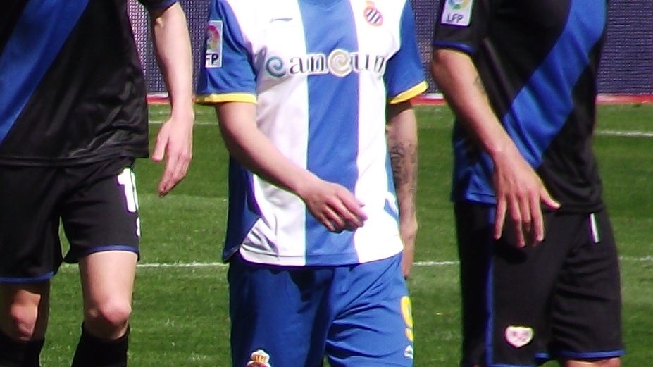 Sergio García in action for Espanyol against Rayo Vallecano in 2012